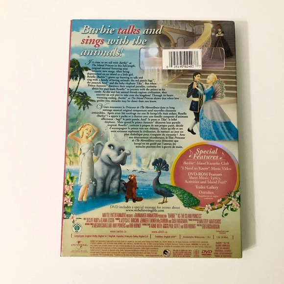Barbie As The Island Princess Movie Musical with Slip Cover DVD - Picture 6 of 14